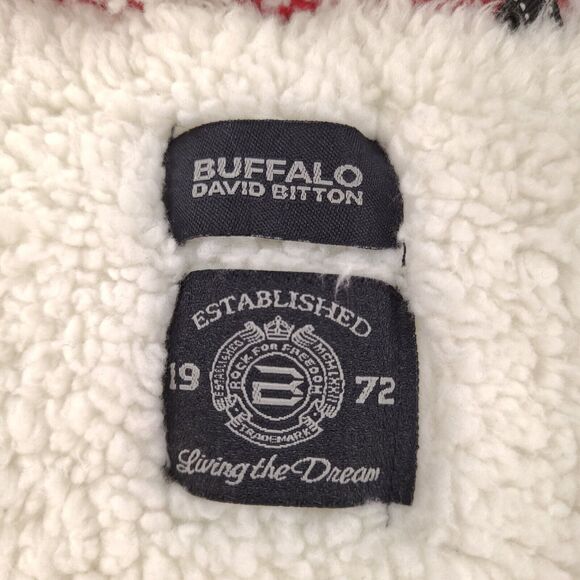 Buffalo David Bitton Jacket Mens‎ Medium Gray Zip Sherpa Lining Read Size Info - Picture 7 of 16